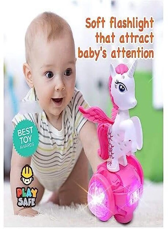 HDA GROUP Musical Sound Toy Unicorn Horse Toy for Kids 3+ Years | Fun & Educational Musical Learning Toy with Lights & Sounds - Encourages Creativity, Hand-Eye Coordination (Multicolor) - Image 3